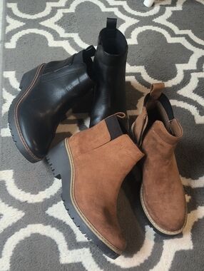 Sonoma Women's Black and Brown Chelsea Ankle Boots